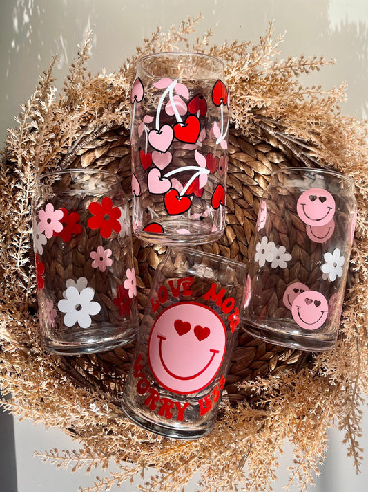 Retro Beer Can Glass | Pink Coffee Glass