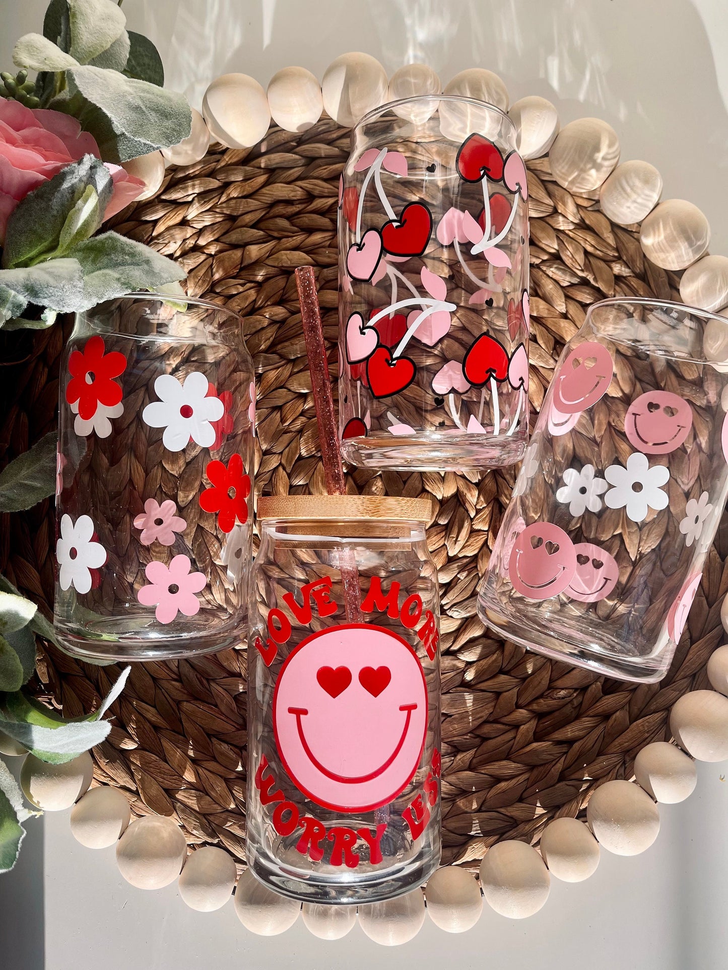 Retro Beer Can Glass | Pink Coffee Glass