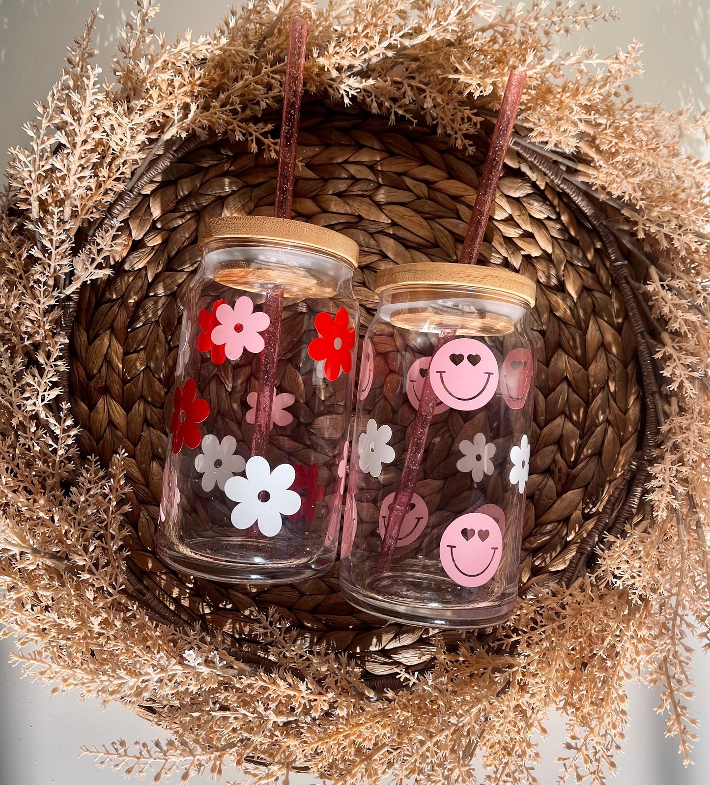 Retro Beer Can Glass | Pink Coffee Glass