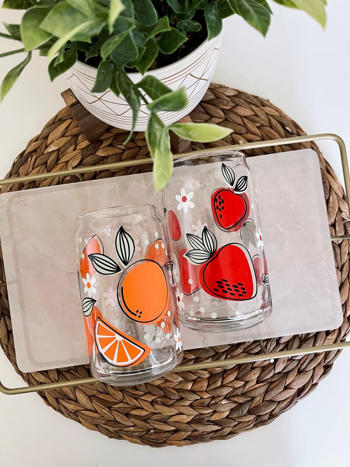 Fruits Glass Can